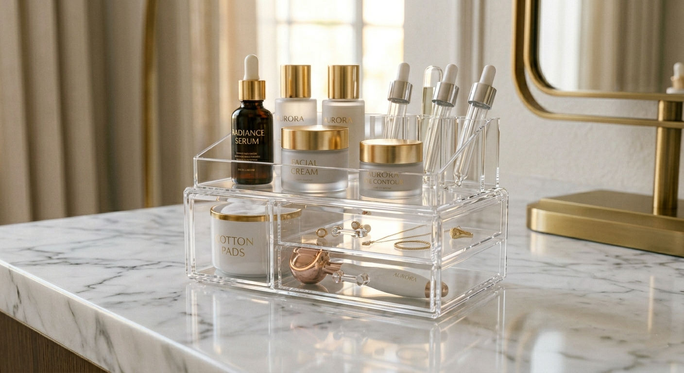 CrystalWave Vanity Organizer