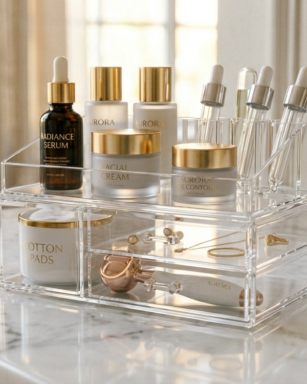 CrystalWave Vanity Organizer