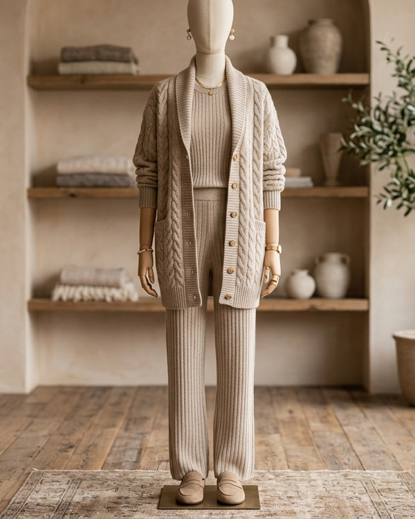 HavenKnit Cardigan Set
